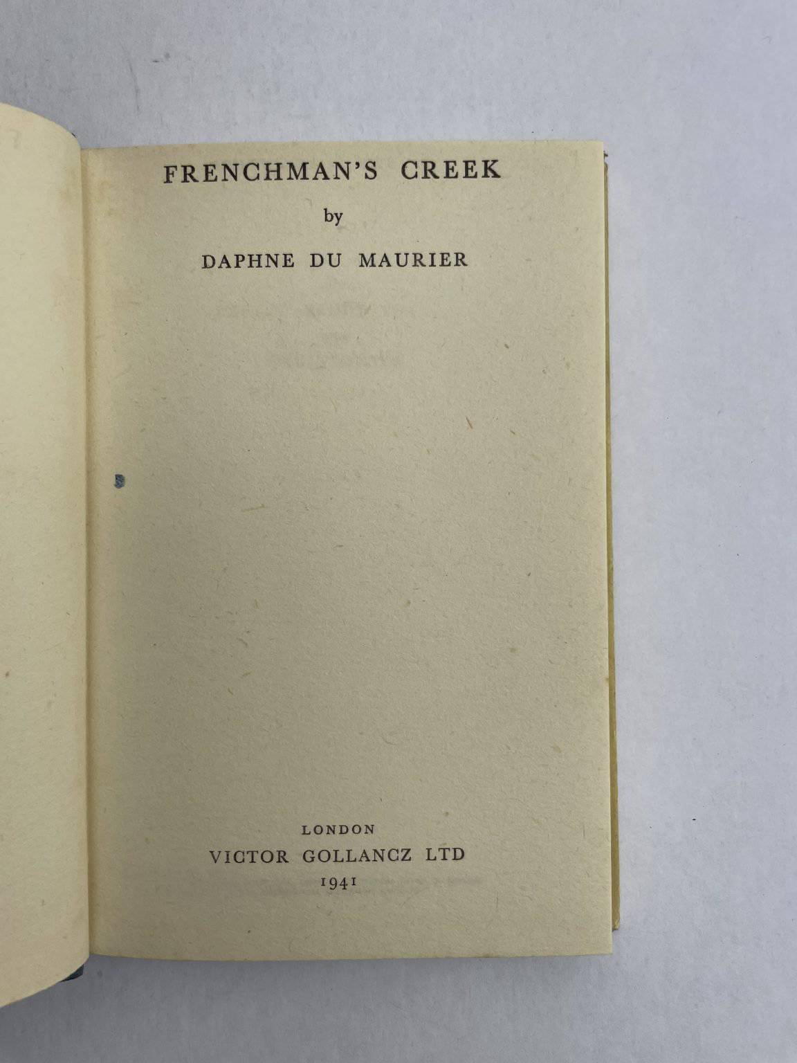 daphne du maurier frenchmans creek first ed2