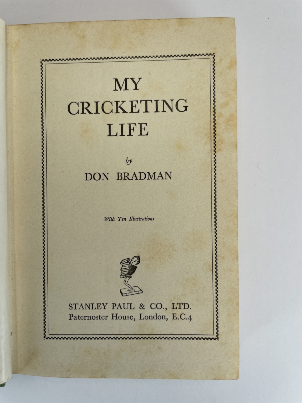 don bradman my cricketing life signed first edition4