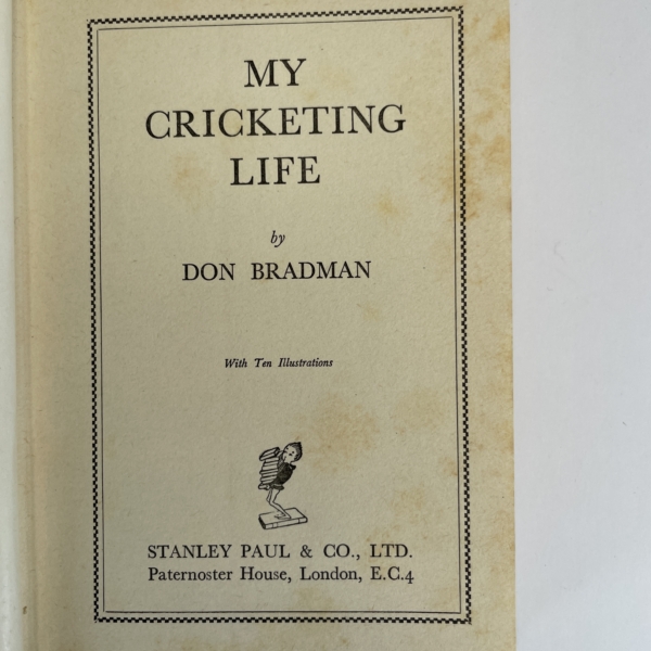 don bradman my cricketing life signed first edition4