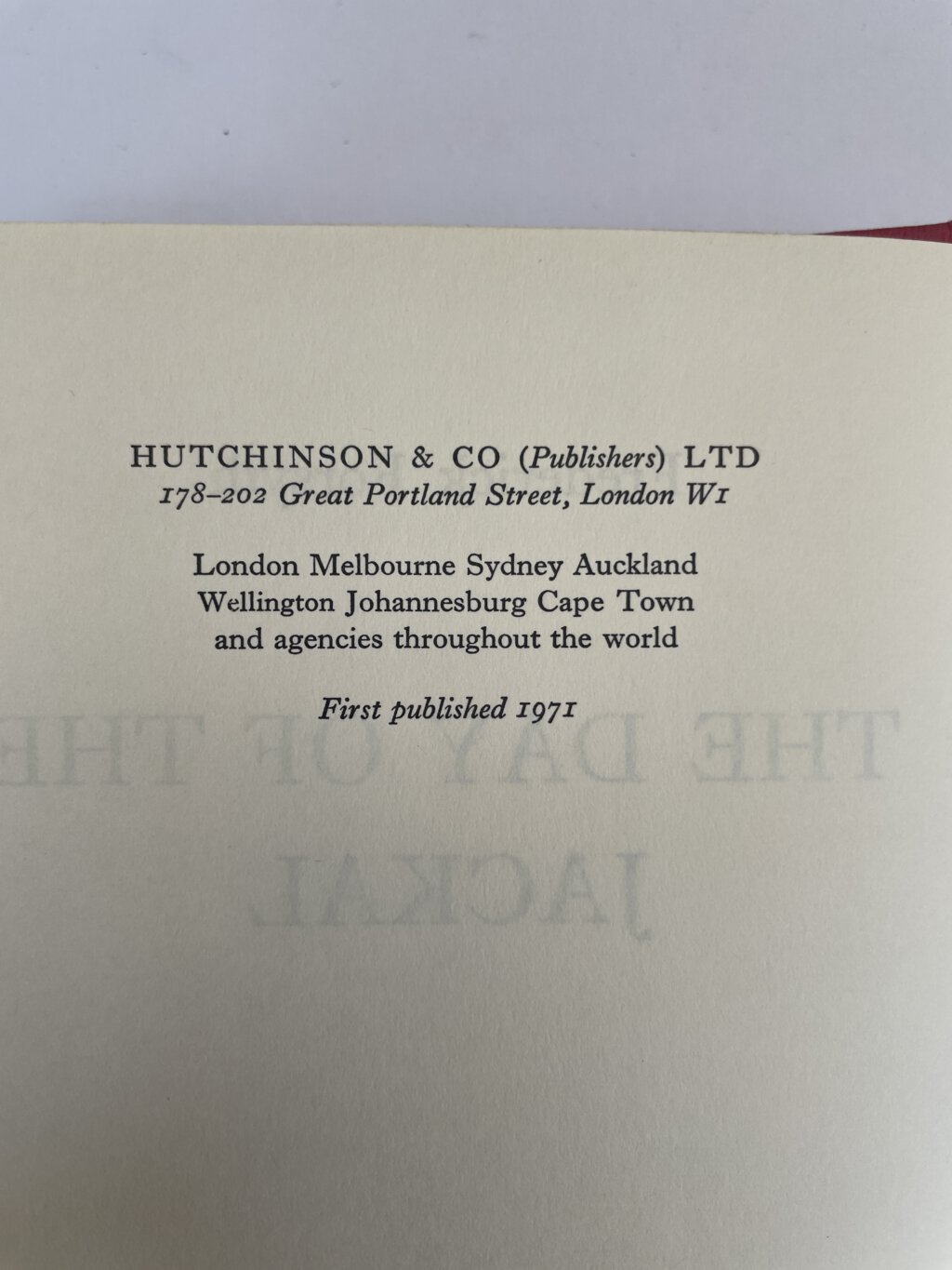 frederick forsyth the day of the jackal signed firsted3