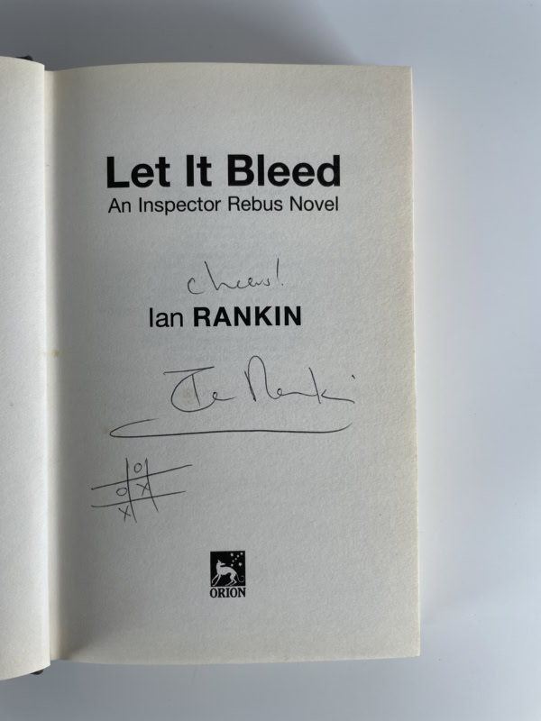 ian rankin let it bleed signed first ed2
