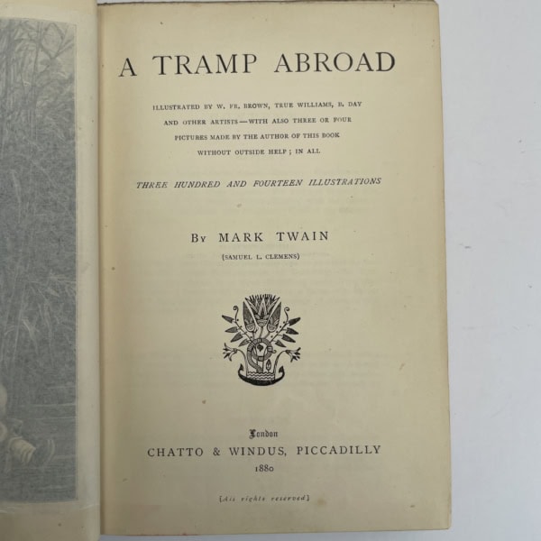 mark twain a tramp abroad first2