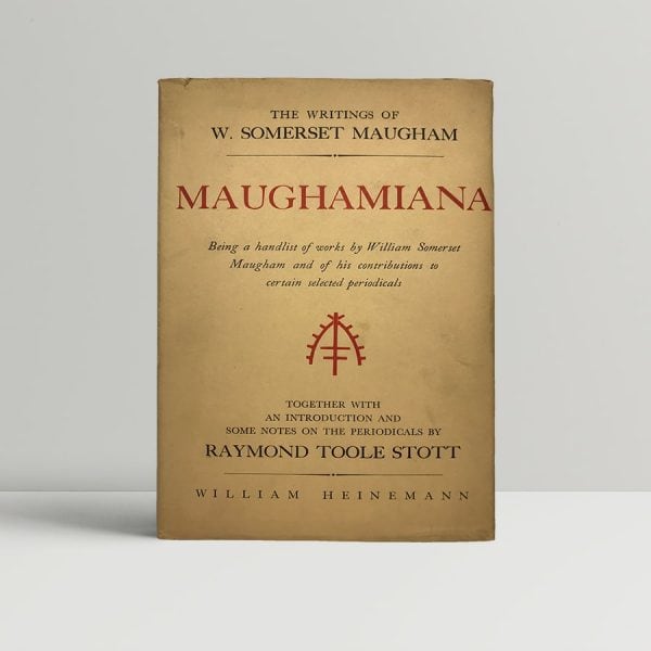 raymond toole scott maughamiana first uk edition 1950