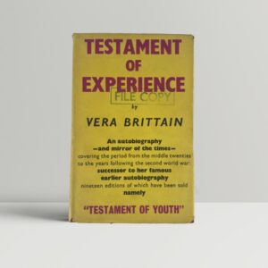vera brittain testament of experience first ed1