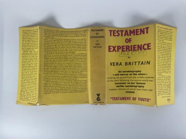 vera brittain testament of experience first ed5