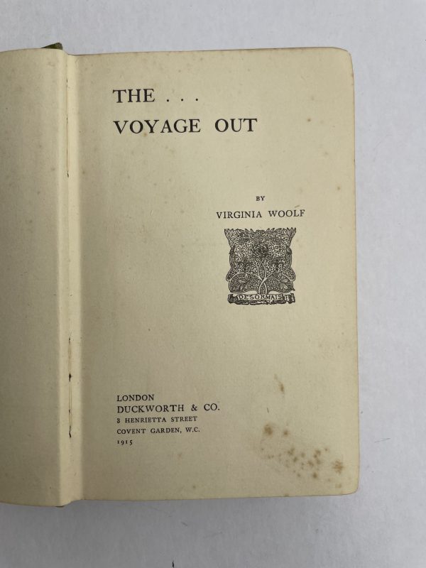 virginia woolf the voyage out first ed2