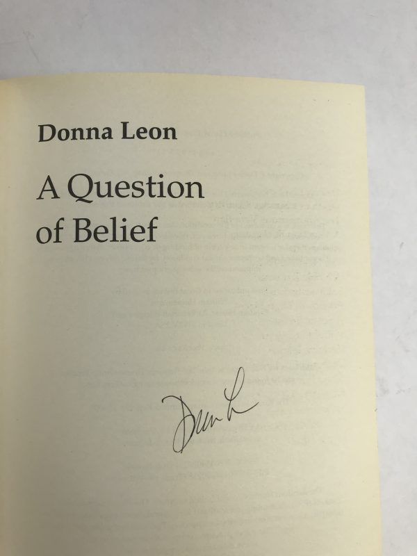 donna leon a question of belief signed first2