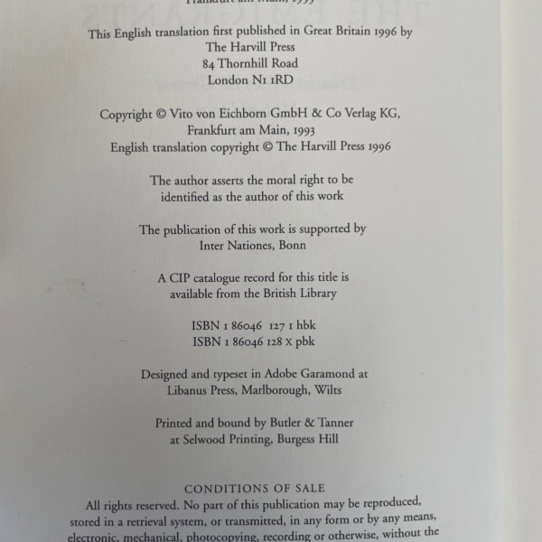 wg sebald the emigrants first ed2