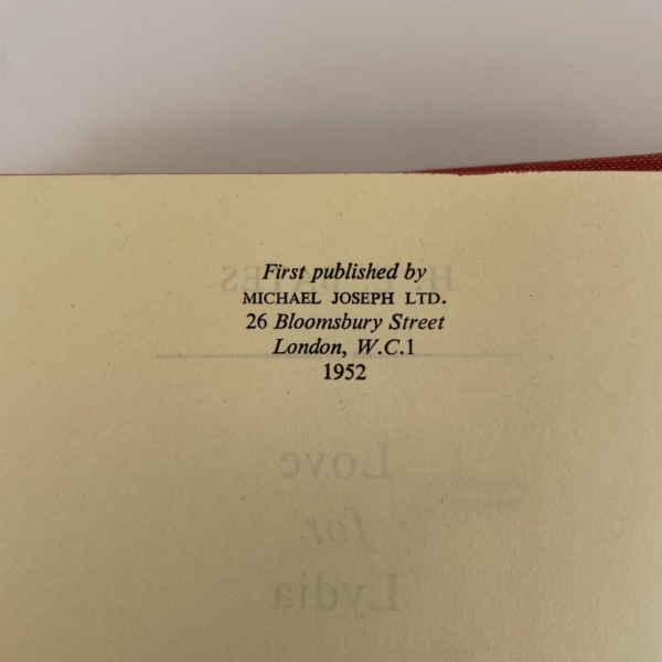 he bates love for lydia first edition2