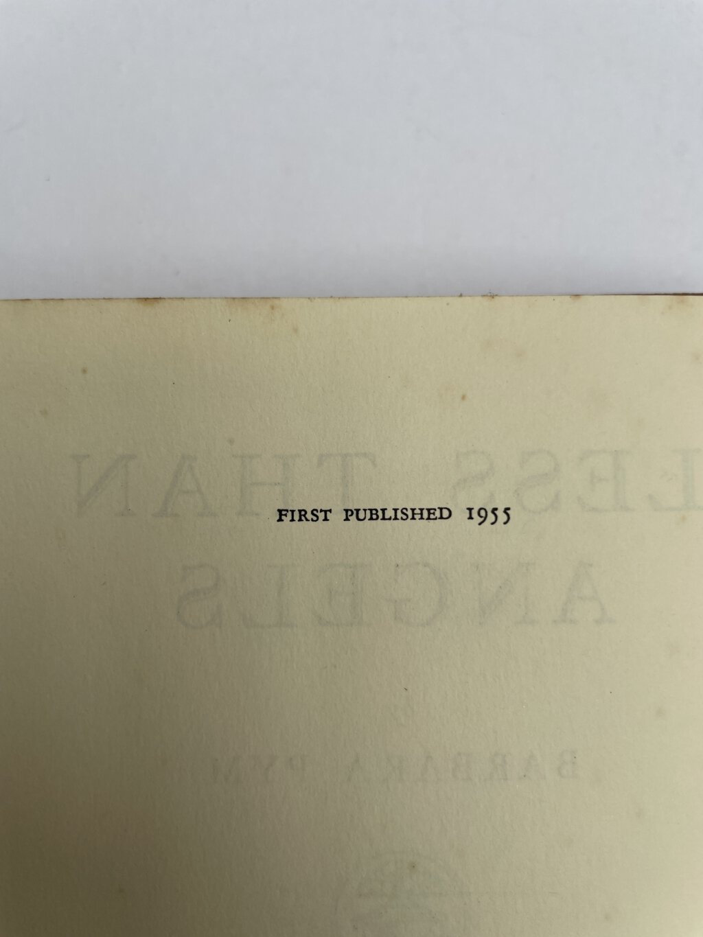 barbara pym less than angels first edition2