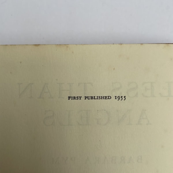 barbara pym less than angels first edition2