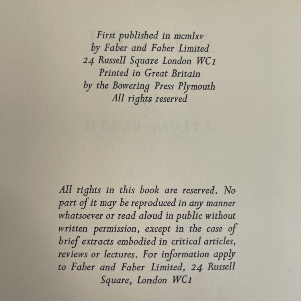 sylvia plath ariel first with band 2