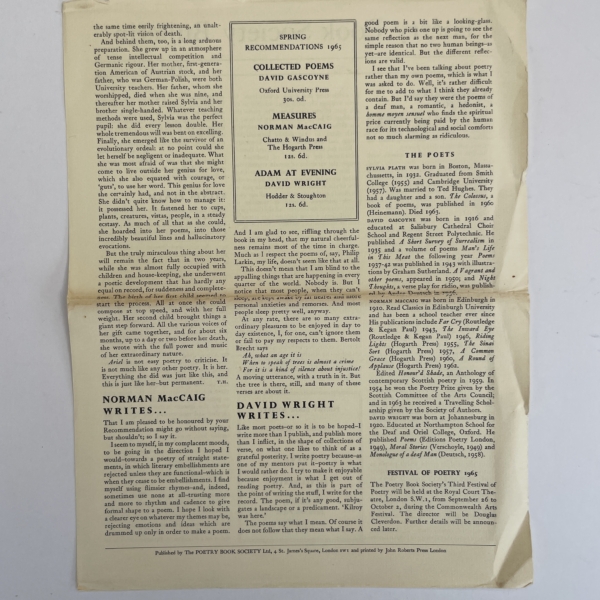 sylvia plath ariel first with band 6