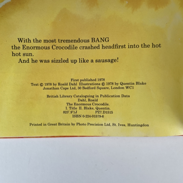 roald dahl the enormous crocodile first edition2