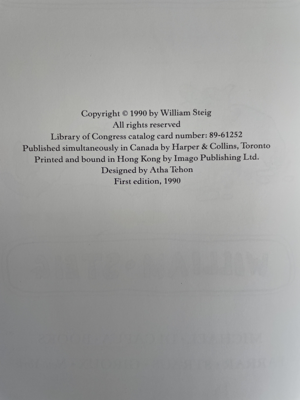 william steig shrek first edition2