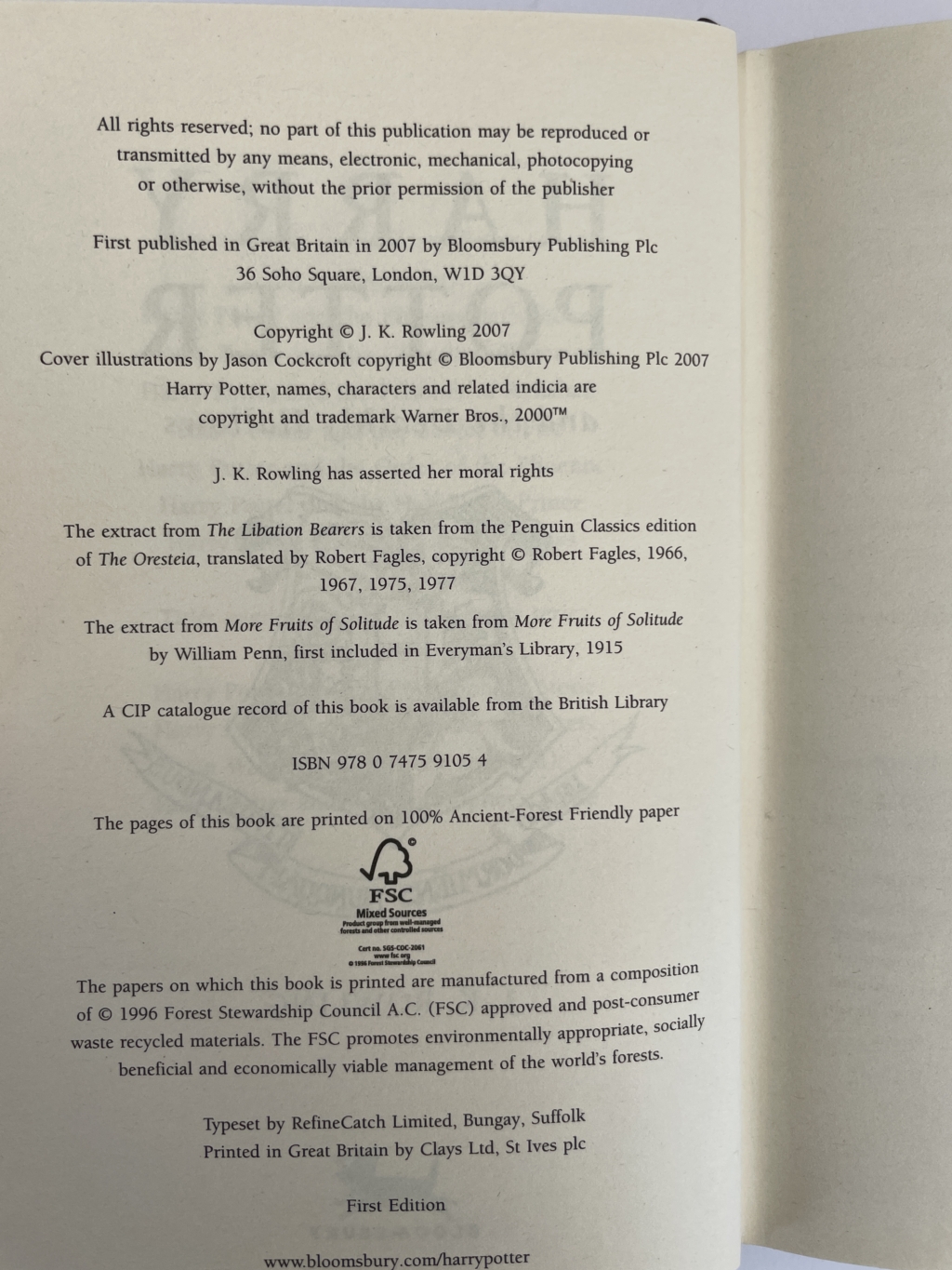 jk rowling hpatdh first with bag 85 2