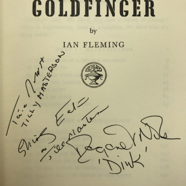 ian fleming goldfinger signed by the golden girls2