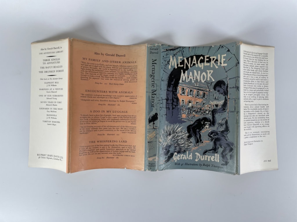 gerald durrell menagerie manor first edition4