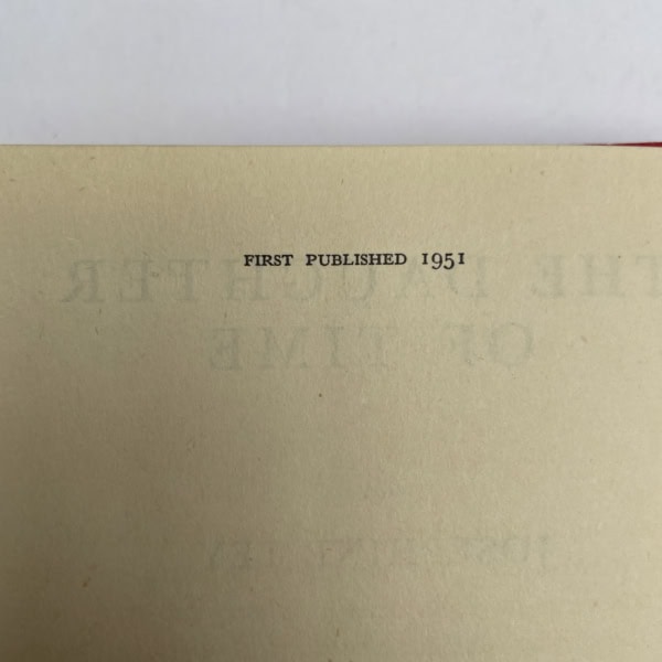 josephine tey the daughter of time first ed2