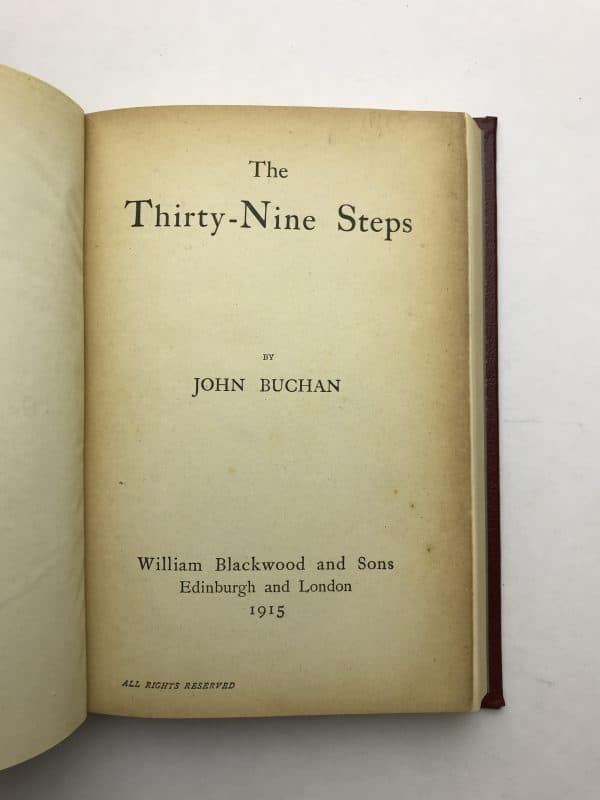 john buchan the 39 steps first ed2