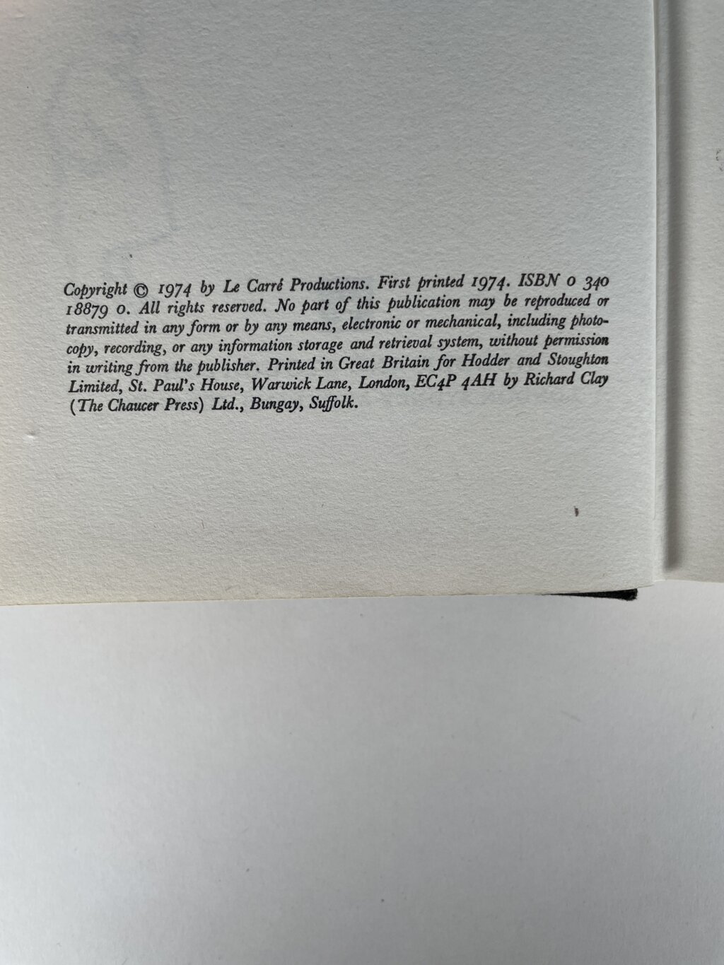 john le carre ttss first edition 2