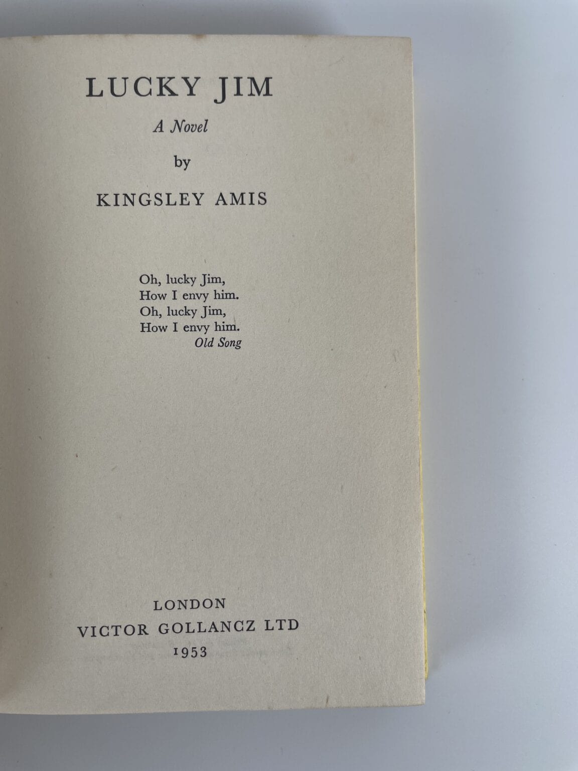 kingsley amis lucky jim first edi2