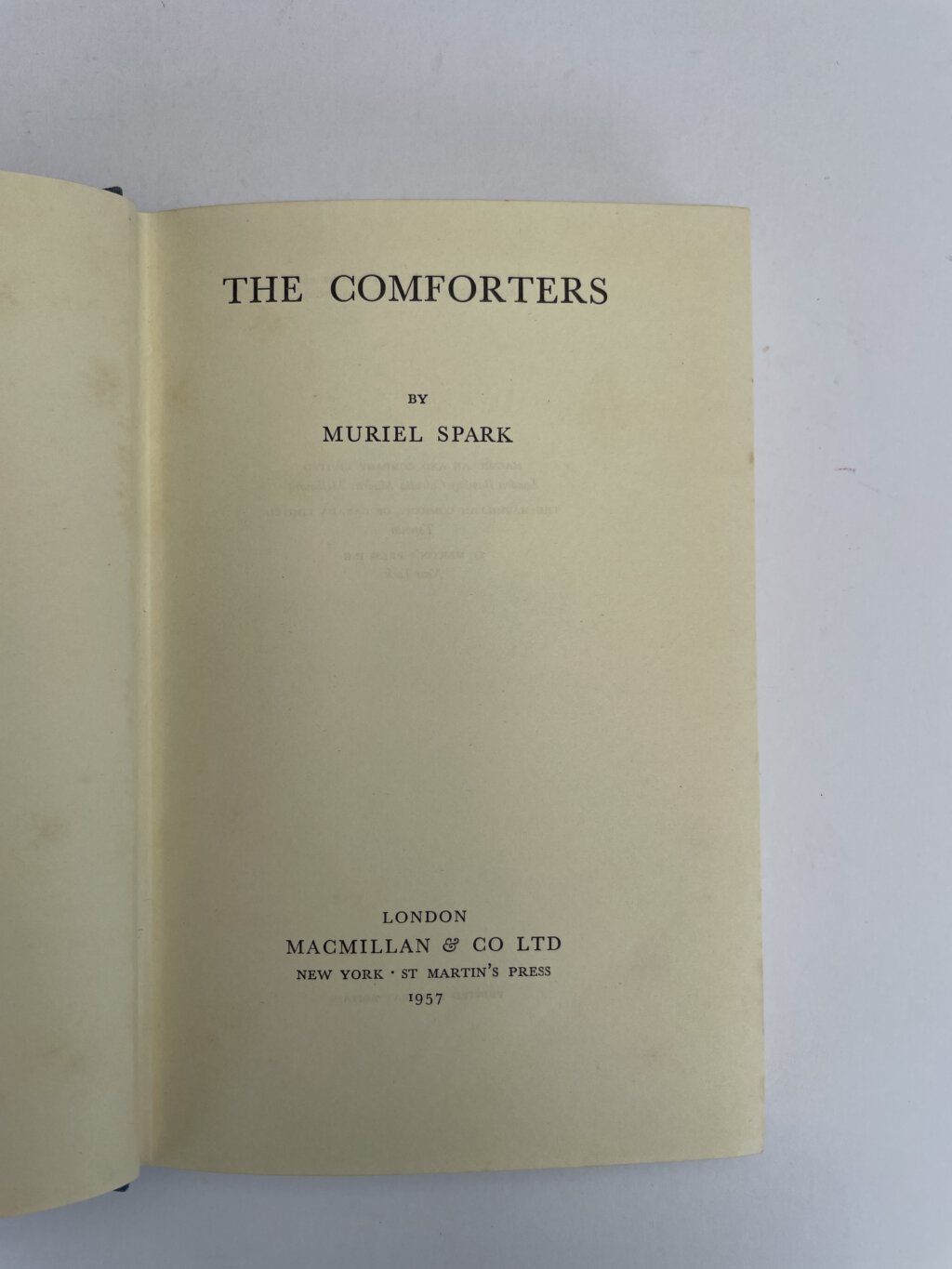 muriel spark the comforters first edition2