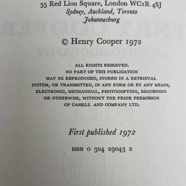 henry cooper autobiography signed 3