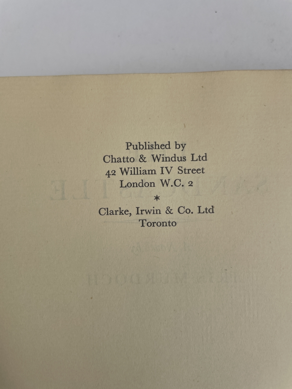 iris murdoch the sandcastle first ed3