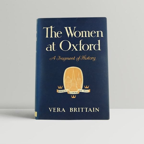 brittain vera women at oxford first uk edition 1960 signed