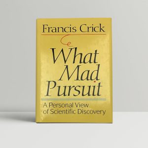 francis crick what mad pursuit first us edition signed