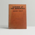 holt henry murder at the bookstall first uk edition 1934