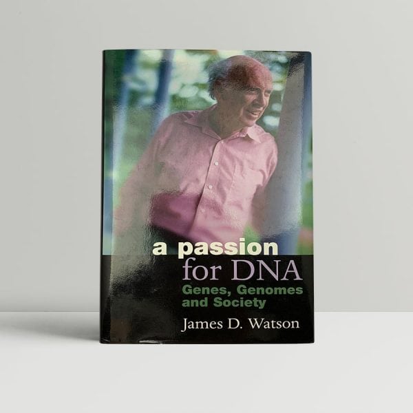 james d watson a passion for dna first uk edition 2000 signed and inscribed to the great grandson of charles darwin