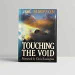 joe simpson touching the void first uk edition 1988 signed by yates and with cape review slip