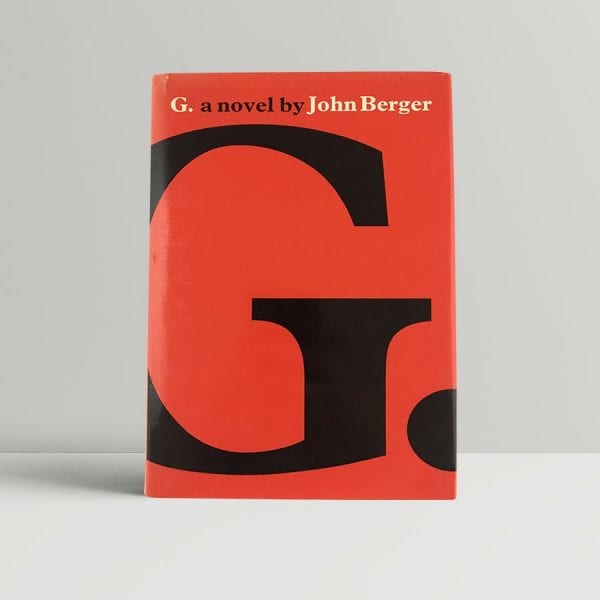 john berger g a novel first uk edition 1972 4