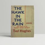 ted hughes the hawk in the rain first uk edition signed 1957