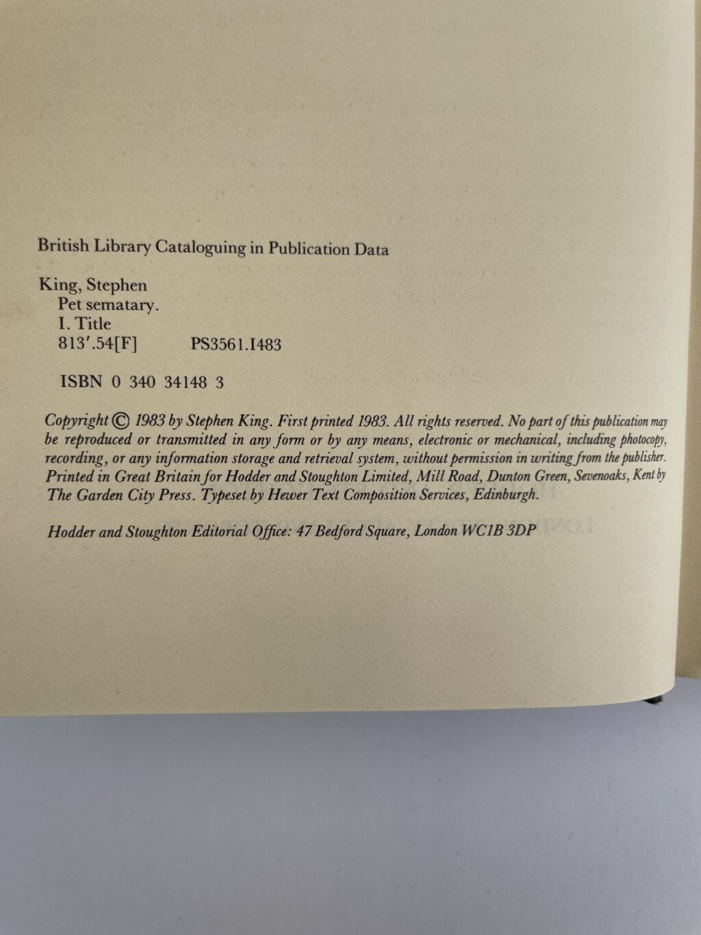 stephen king pet sematary first uk edition2