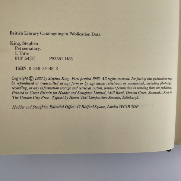 stephen king pet sematary first uk edition2