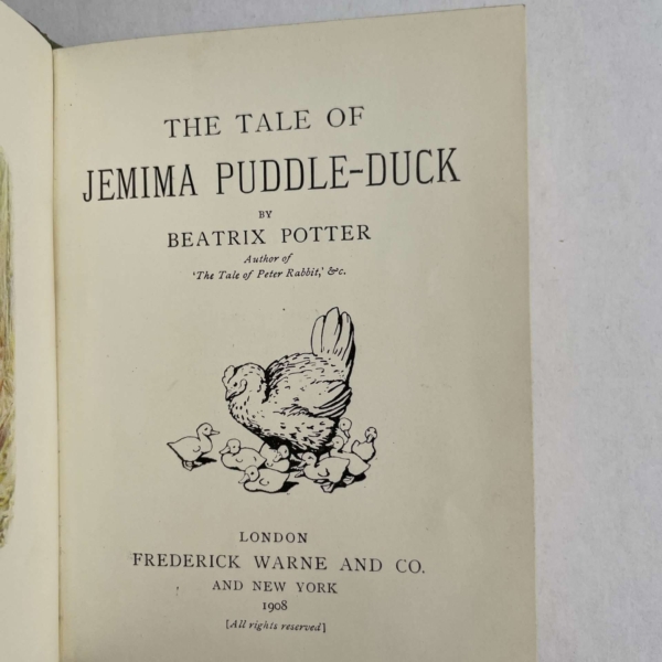 beatrix potter the tale of jemima puddle duck first 2