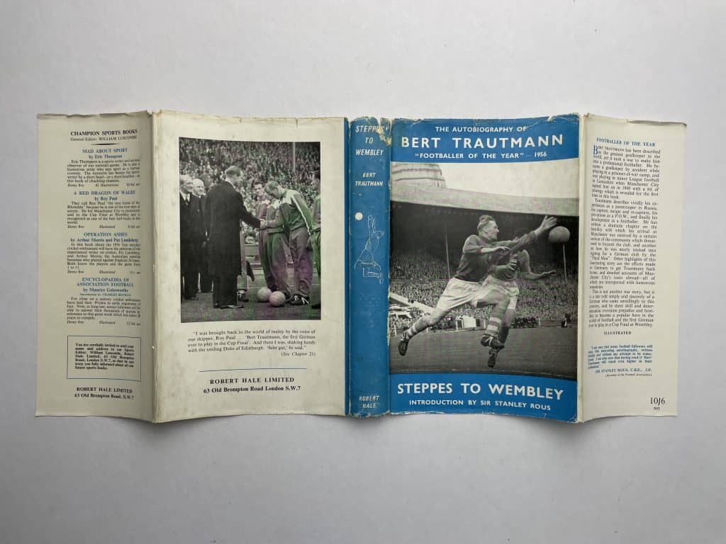 bert trautman steppes to wembley signed first edition5