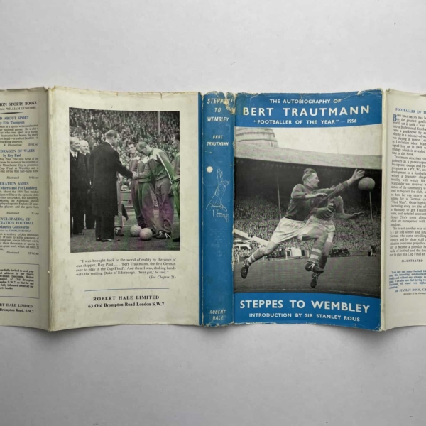 bert trautman steppes to wembley signed first edition5