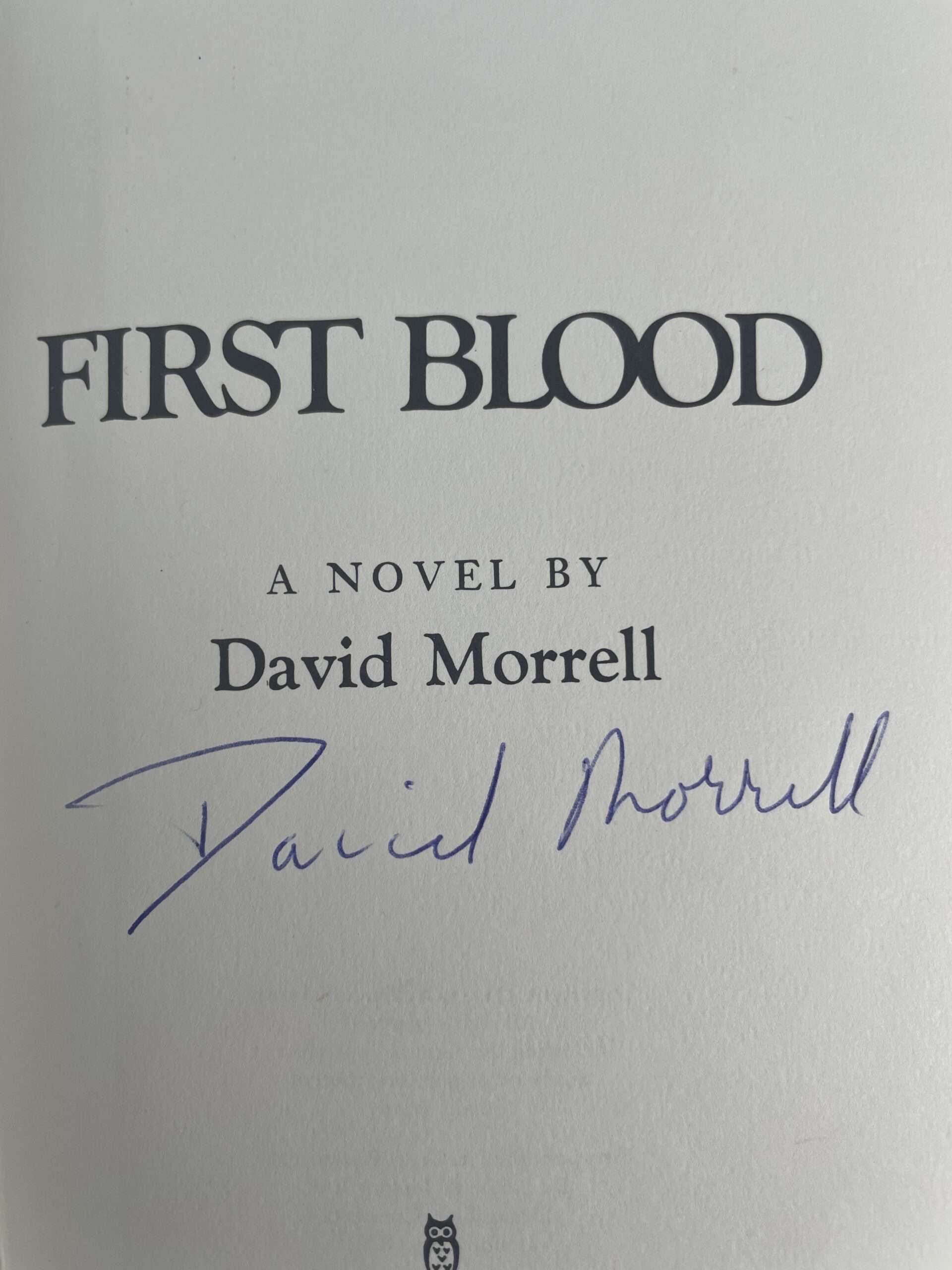 david morrell first blood signed first edition2