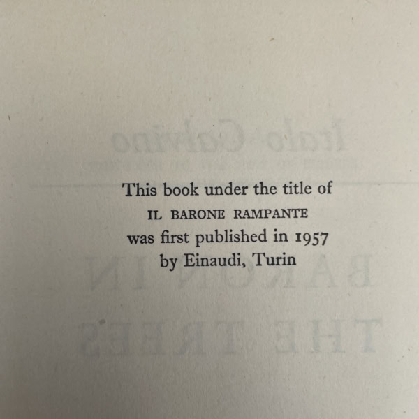 italo calvino baron in the trees first 2