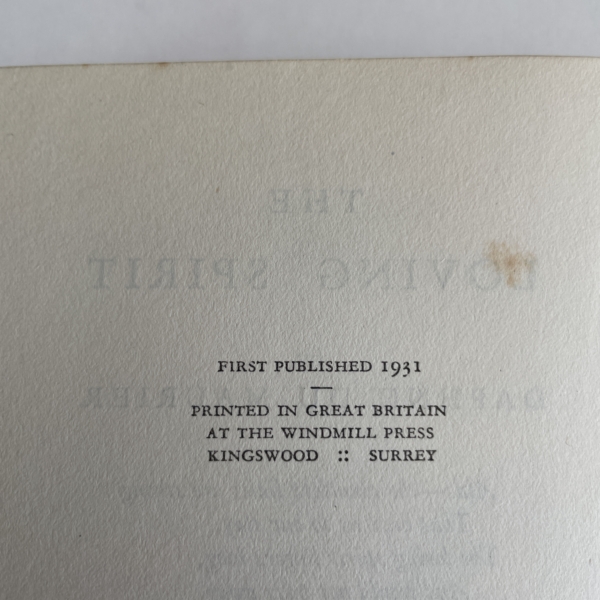 daphne du maurier the loving spirit first editiion2