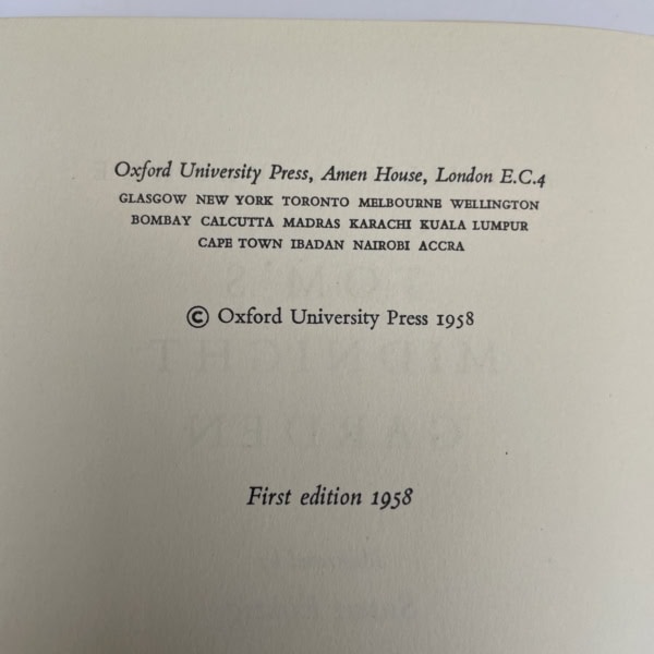 philippa pearce tos midnight garden first ed2