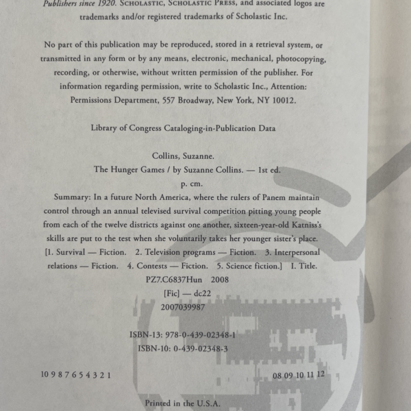 suzanne collins the hunger games first 2