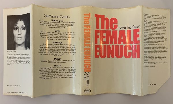 Germaine Greer The Female Eunuch First Uk Edition 1970