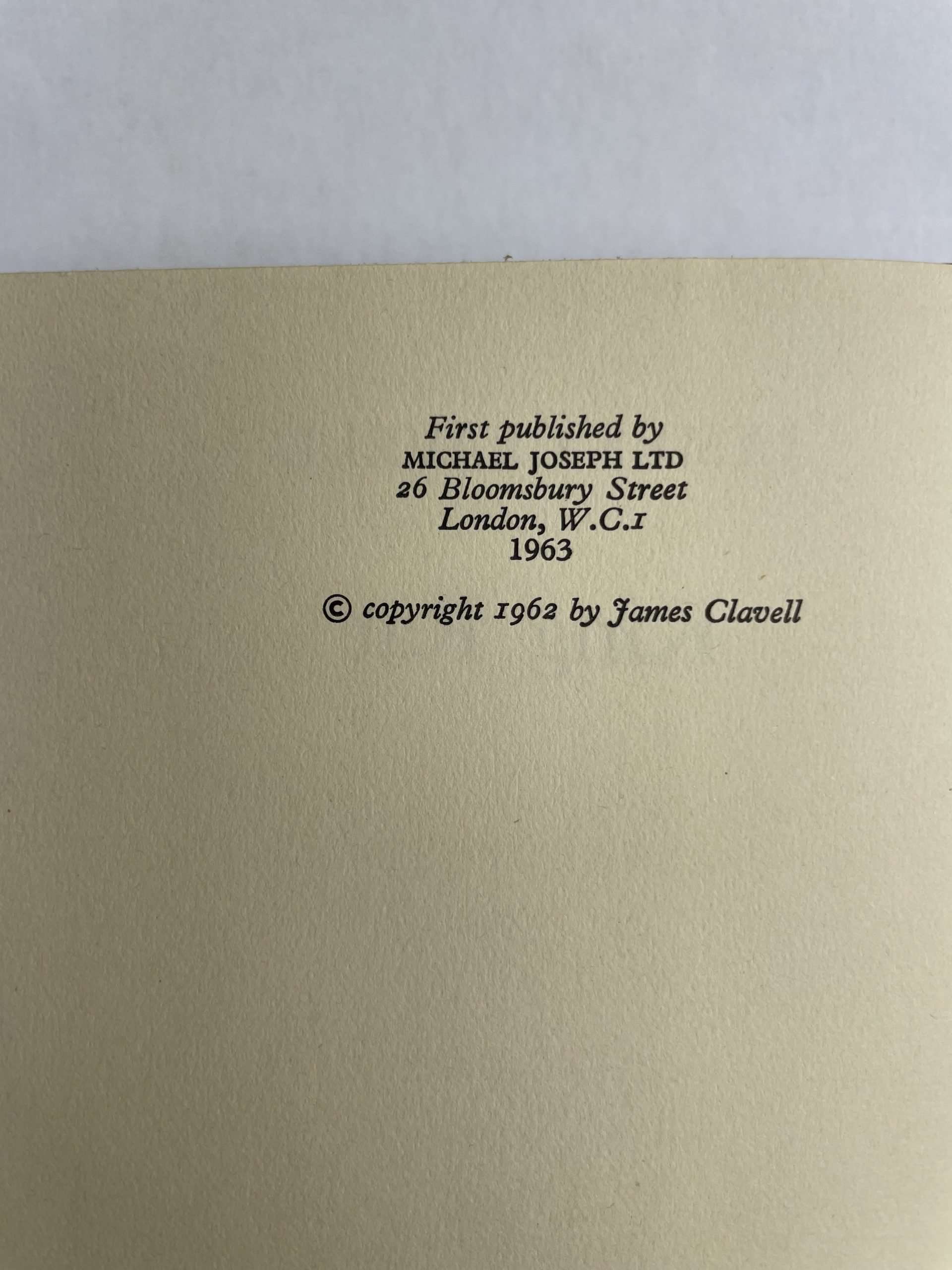 james clavell king rat first ed2