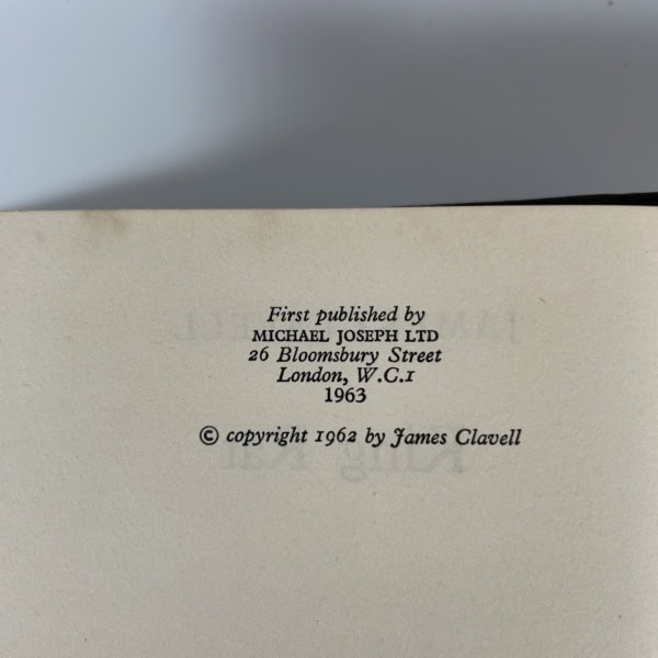 james clavell king rat first edition2