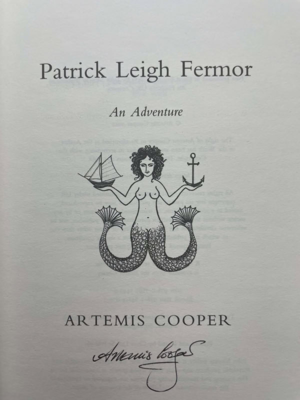 artemis cooper patrick leigh fermor sign first ed5